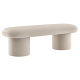 Orla Almond Performance Velvet Bench - Ornate Home