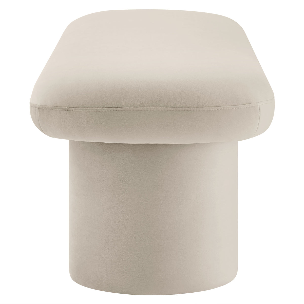 Orla Almond Performance Velvet Bench - Ornate Home