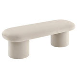 Orla Almond Performance Velvet Bench - Ornate Home