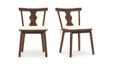 Orla Brown Dining Chair Dark (Set of 2) - Ornate Home