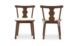Orla Brown Dining Chair Dark (Set of 2) - Ornate Home