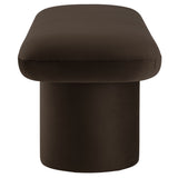 Orla Chocolate Brown Performance Velvet Bench - Ornate Home