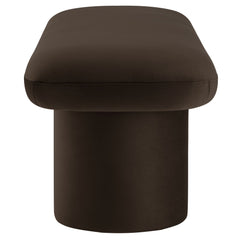 Orla Chocolate Brown Performance Velvet Bench - Ornate Home