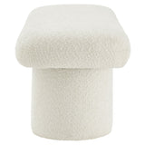 Orla Cream Chenille Upholstered Bench - Ornate Home