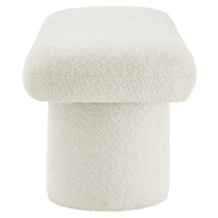 Orla Cream Chenille Upholstered Bench - Ornate Home