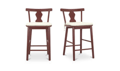 Orla Red Counter Stool - Ornate Home