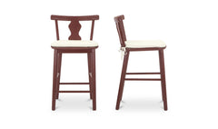 Orla Red Counter Stool - Ornate Home
