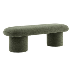 Orla Sage Chenille Upholstered Bench - Ornate Home