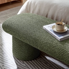 Orla Sage Chenille Upholstered Bench - Ornate Home