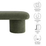 Orla Sage Chenille Upholstered Bench - Ornate Home