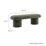 Orla Sage Chenille Upholstered Bench - Ornate Home