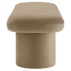 Orla Taupe Performance Velvet Bench - Ornate Home
