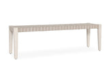 Orlando Milk White/Taupe Bench - Ornate Home