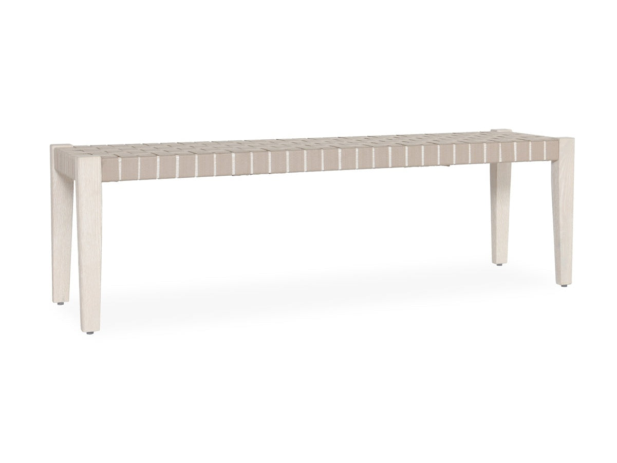 Orlando Milk White/Taupe Bench - Ornate Home
