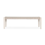 Orlando Milk White/Taupe Bench - Ornate Home