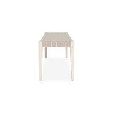 Orlando Milk White/Taupe Bench - Ornate Home