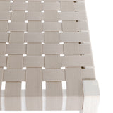 Orlando Milk White/Taupe Bench - Ornate Home