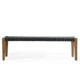 Orlando Natural/Charcoal Bench - Ornate Home