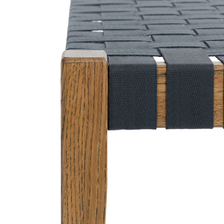 Orlando Natural/Charcoal Bench - Ornate Home