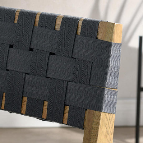 Orlando True Natural/Charcoal Dining Chair (Set of 2) - Ornate Home