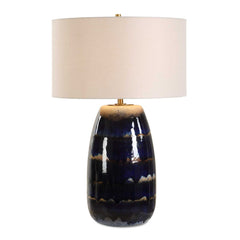 Orleans Blue Glaze Table Lamp - Ornate Home