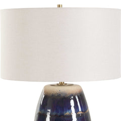 Orleans Blue Glaze Table Lamp - Ornate Home