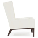 Orleans White/Cream Leather Chair - Ornate Home