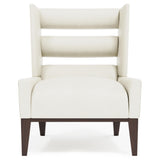 Orleans White/Cream Leather Chair - Ornate Home