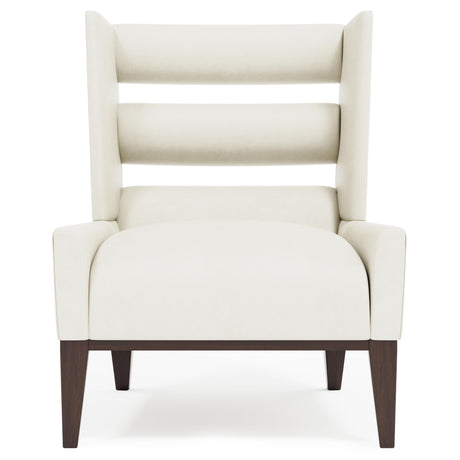 Orleans White/Cream Leather Chair - Ornate Home