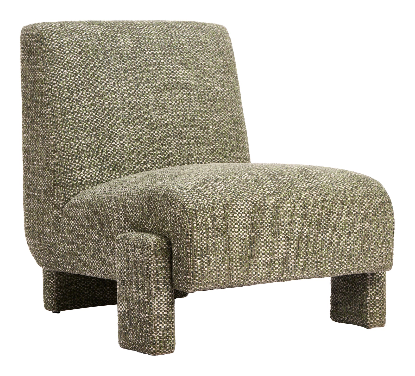 Orleen Checker Green Accent Chair - Ornate Home