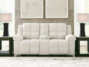 Orlen Winter Reclining Loveseat with Console - Ornate Home