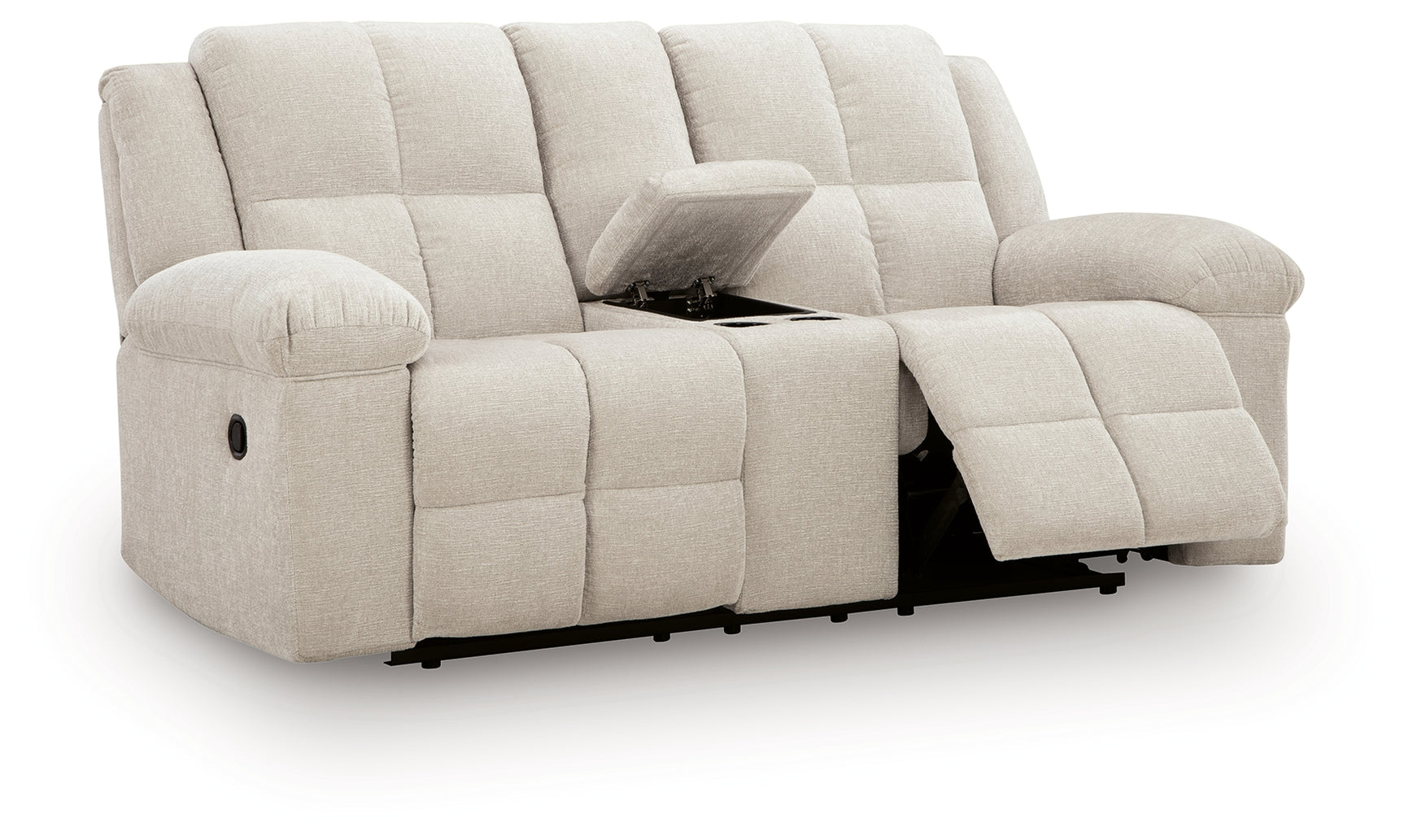 Orlen Winter Reclining Loveseat with Console - Ornate Home
