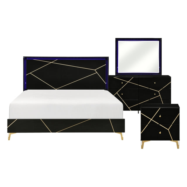 Orlo Black 4pc Bedroom Set