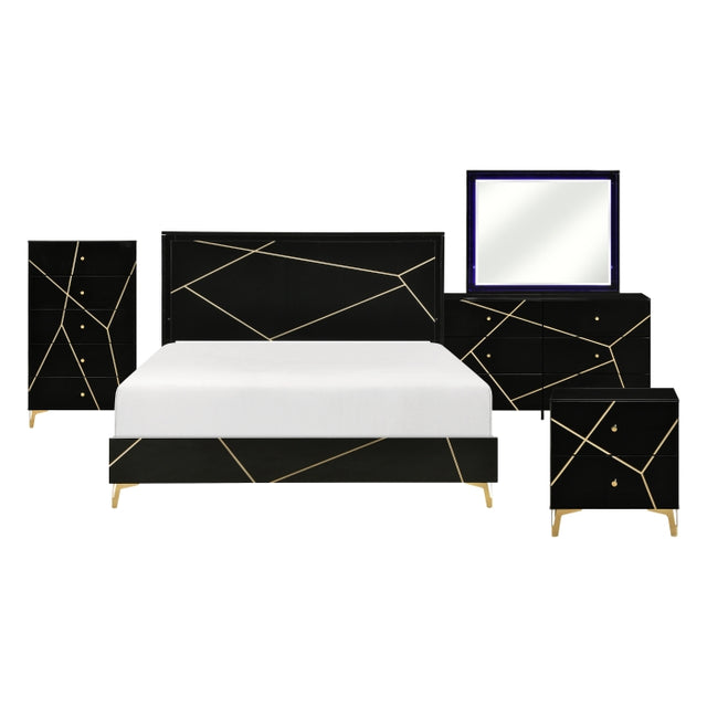 Orlo Black 5pc Bedroom Set