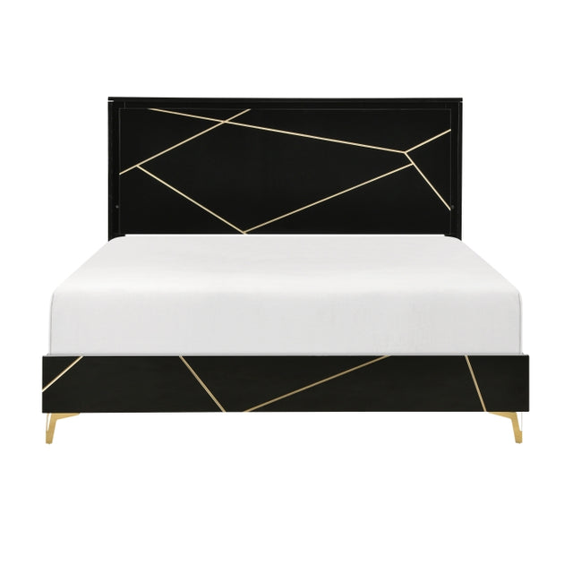 Orlo Black California King Bed - Ornate Home