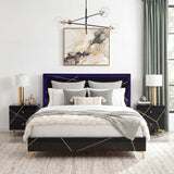Orlo Black California King Bed - Ornate Home