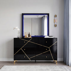 Orlo Black Dresser - Ornate Home