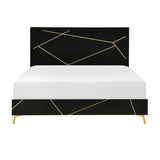Orlo Black Eastern King Bed - Ornate Home