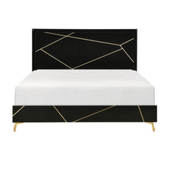 Orlo Black Eastern King Bed - Ornate Home