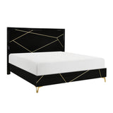 Orlo Black Eastern King Bed - Ornate Home