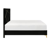 Orlo Black Eastern King Bed - Ornate Home