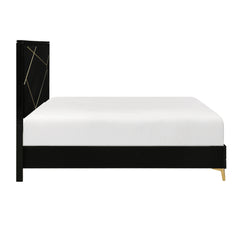 Orlo Black Eastern King Bed - Ornate Home