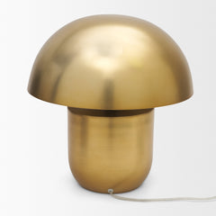 Orlo Gold 15.4" Metal Mushroom Table Lamp - Ornate Home