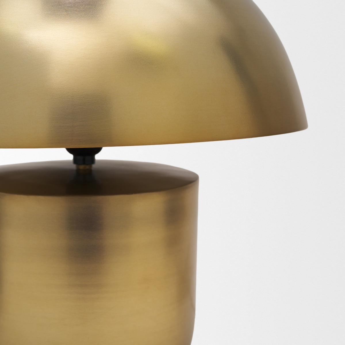 Orlo Gold 15.4" Metal Mushroom Table Lamp - Ornate Home