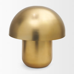 Orlo Gold 18" Metal Mushroom Table Lamp - Ornate Home