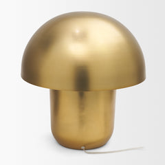 Orlo Gold 18" Metal Mushroom Table Lamp - Ornate Home