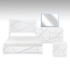 Orlo Silver 4pc Bedroom Set - Ornate Home