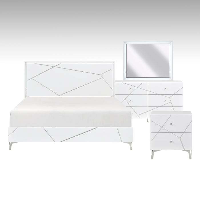 Orlo White 4pc Bedroom Set