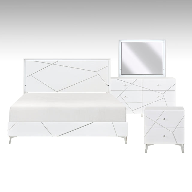 Orlo White 4pc Bedroom Set