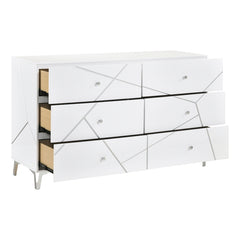 Orlo White 4pc Bedroom Set - Ornate Home